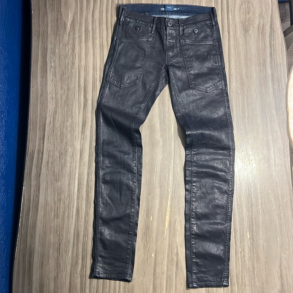 RALPH LAUREN BLUE LABEL WAX COATED SKINNY JEANS 25